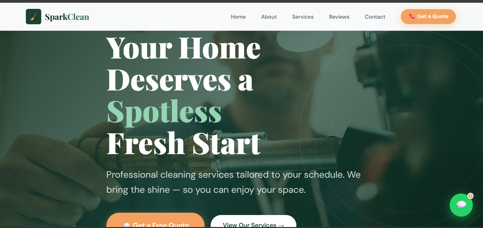 Landing Page empresa de limpieza – Estados Unidos